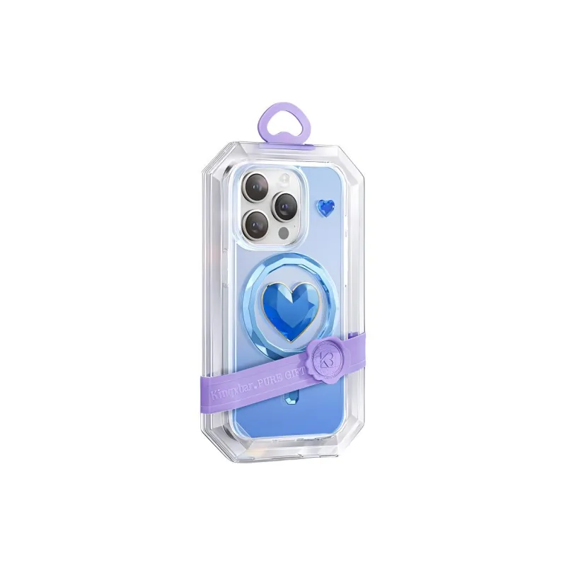 Kingxbar TPU Material 3D Effect Heart Magsafe Phone Case Compatible With Apple 16 Collection-6