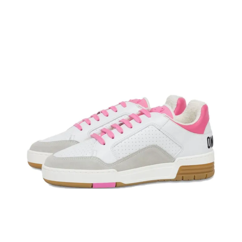 MOSCHINO Teddy Bear-motif Leather Sneakers-4