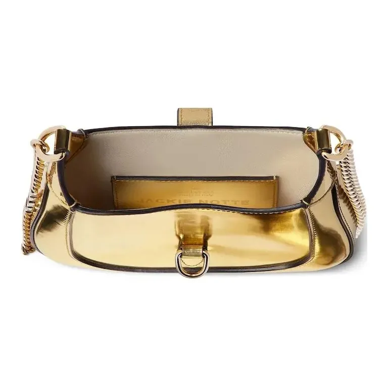 GUCCI Leather Crossbody Bag, Shoulder Bag Women's Gold-4