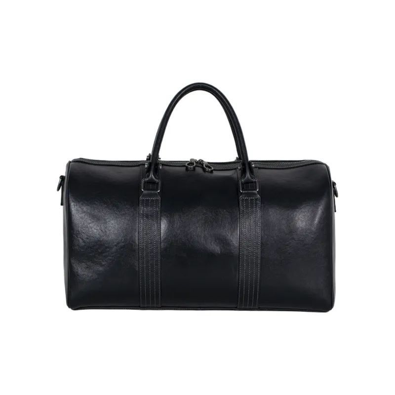 DOSRFINI Cow Leather Travel Bag Men's Black-0