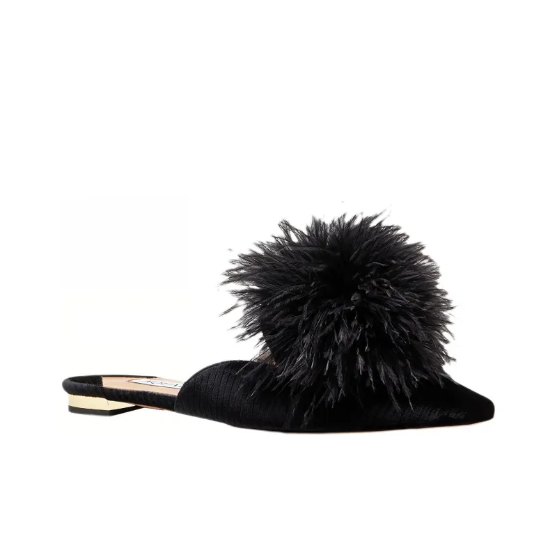 AQUAZZURA Flat Shoes Women's Black-2