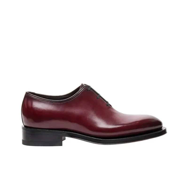 Santoni Dress Shoes Men Low-Top Red-1