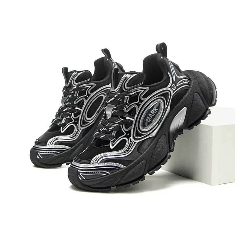FAIRWHALE Anti Slip And Wear Resistant Height Increasing Low Top Chunky Sneakers Men's-4