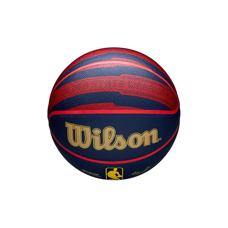 Wilson NBA City Series PU Basketball Red Blue Size 7 Match Unisex-3