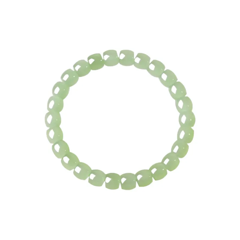 Avani Hetian Jade Bracelets Pale Greenish White Jade Women's-7