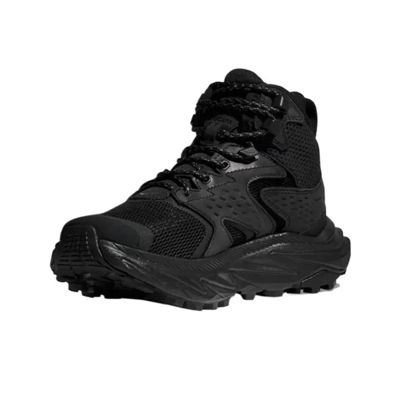 HOKA ONE ONE Anacapa 2 Wear Resistant Waterproof Breathable Impact Resistant Grip Mid Top Trekking Shoes Unisex Black-2