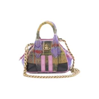 Vivienne Westwood Mohair Crossbody One Shoulder Handbag Mini Women's Multicolor