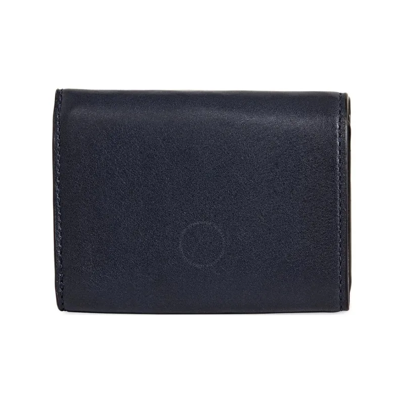 COACH Saddle Calfskin Wallet Mini Unisex Midnight-2