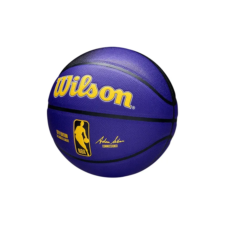 Wilson NBA City Series PU Basketball Blue Black Size 7 Ball Match Unisex-2