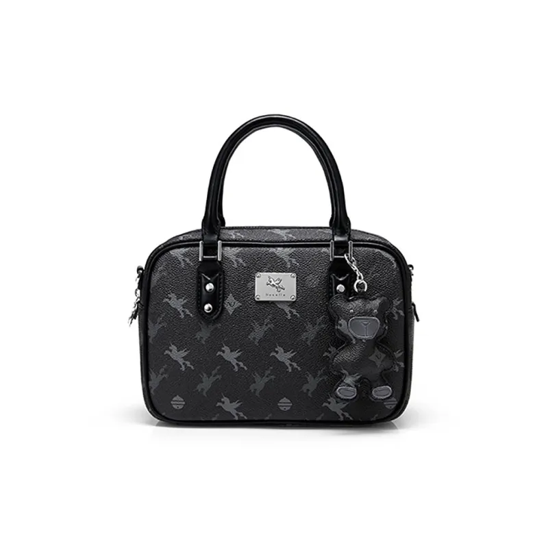 NUCELLE PVC Boston Mini Shoulder Bag Toast Bag Crossbody Bag Handbag Women's Multicolor-17