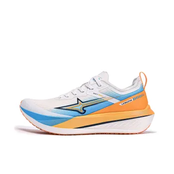 LEBUZHE Low Top Running Shoes Men's Flowing Gold White Blue