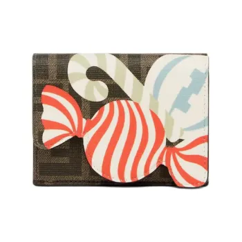 FENDI Polyurethane Wallet Medium Size Women's Multicolor