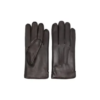Aspinal Of London Calfskin Wool Cashmere Other Gloves Men's Dark Brown