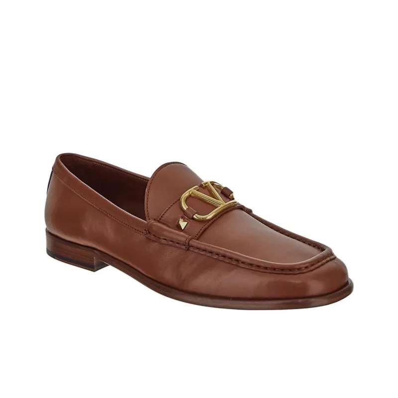 Valentino VLogo Plaque Slip On Loafers-2
