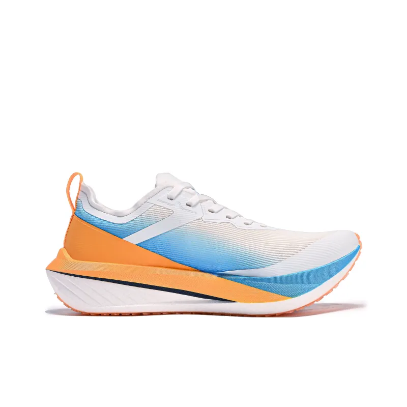 LEBUZHE Low Top Running Shoes Men's Flowing Gold White Blue-1