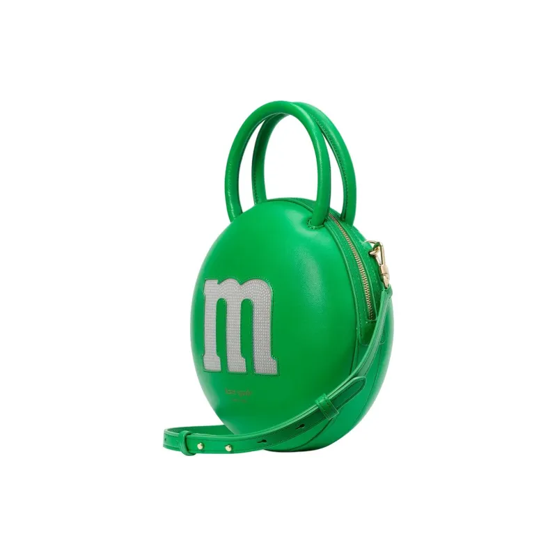 Kate Spade M&M'S Collaboration Cow Leather Shoulder Bag Crossbody Bag Handbag Women's Green-1