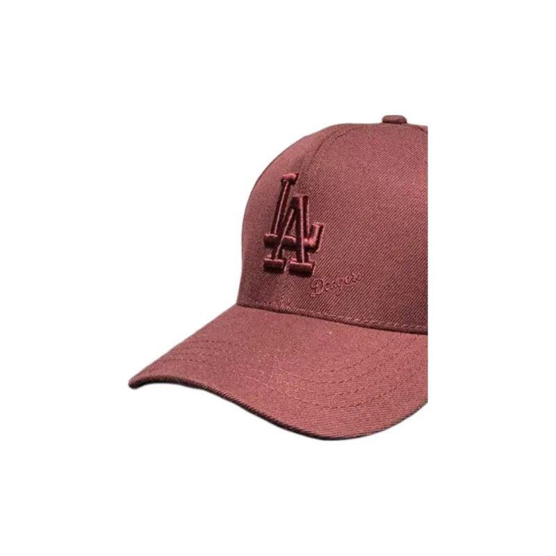 MLB Wool Acrylic Polyester Cotton Baseball Caps Unisex Burgundy-2