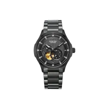 POSCER Mechanical Movement Men's Watches Black Dial