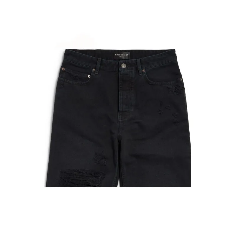 Balenciaga FW24 Jeans Regular Fit Unisex Black-3
