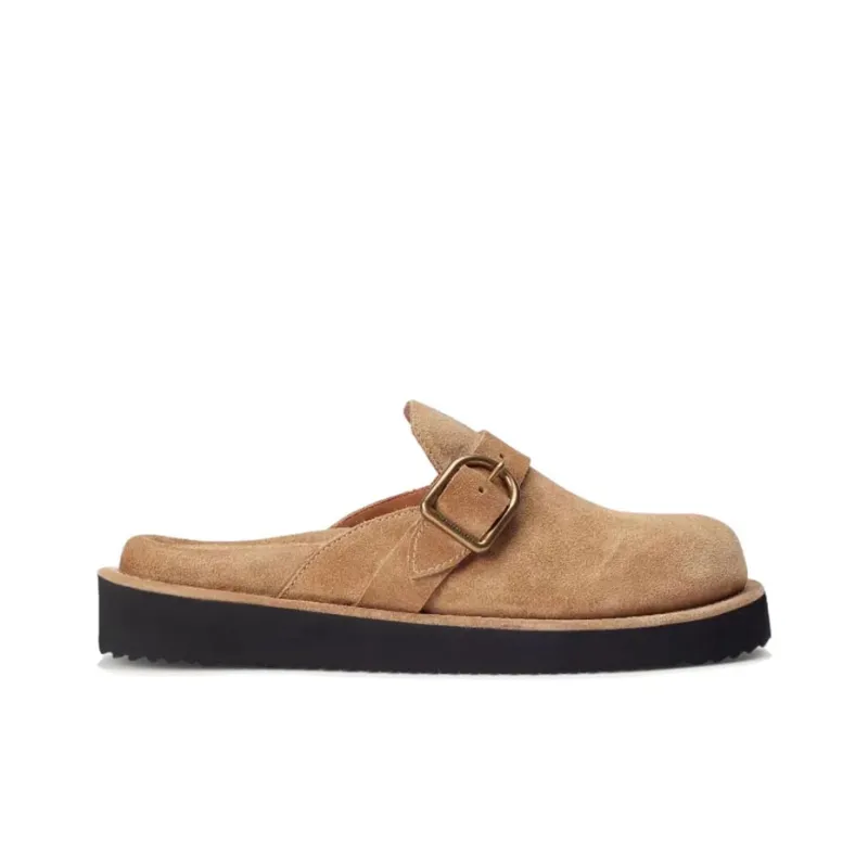 Polo Ralph Lauren Buckle-strap Suede Mules-1