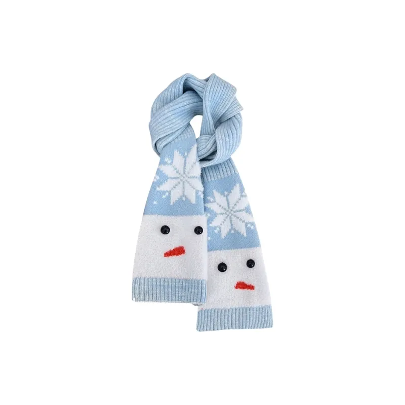 FREE RABBITⅡ Fall And Winter Preppy Style Sweet Style Versatile Warm Neck Protection Scarf Unisex-0