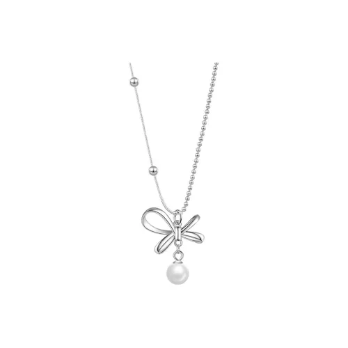 Heart Grass S925 Silver Necklaces Women's