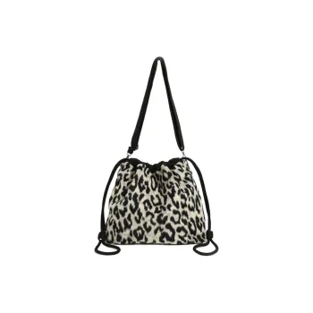 Everthames Velvet Shoulder Bag Crossbody Bag Large Size Women's Black