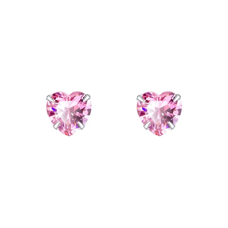 Hi There S999 Silver Stud Earrings Women's-0
