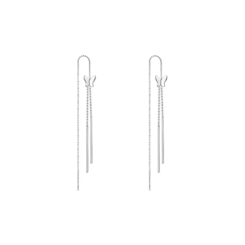 QIMEILA 925 Sterling Silver Drop Earrings Women's-5