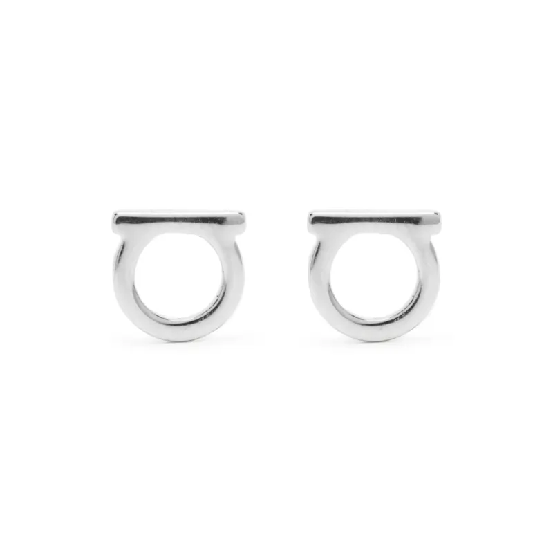 Ferragamo Gancini Stud Earrings-0