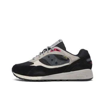 Saucony Shadow 6000 Anti Slip Wear Resistant Low Top Running Shoes Unisex Black