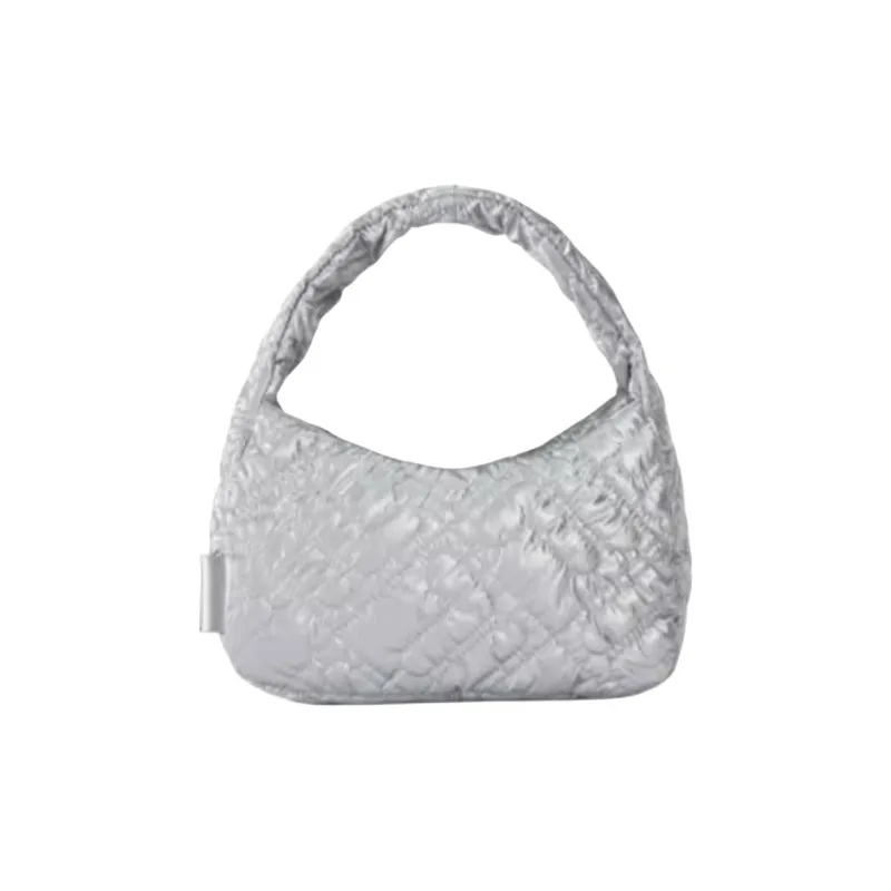 FILA FUSION Nylon Handbag Women's Bright Silver-3