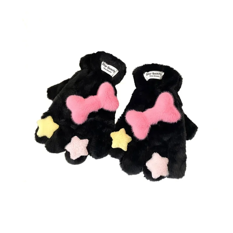 Lanza Polyester Knit Gloves Women's-0