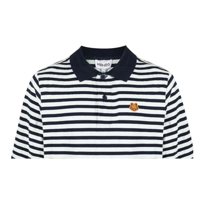 KENZO Classic Tiger Head Polo Shirt Men's Blue-6