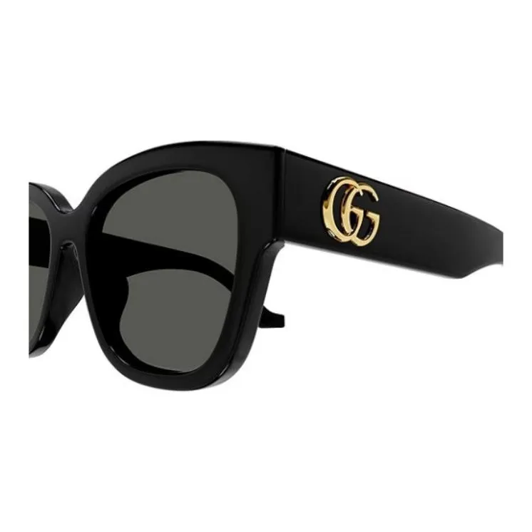 GUCCI Low Nose Bridge Round Frame Sunglasses-4