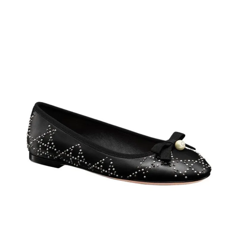 DIOR Casual Single Shoes Women's Black-3