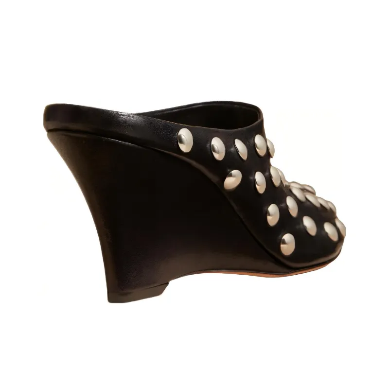 KHAITE The Apollo Stud embellished Mules Women's-3