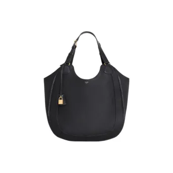 CELINE Calfskin Handbag Women's Black