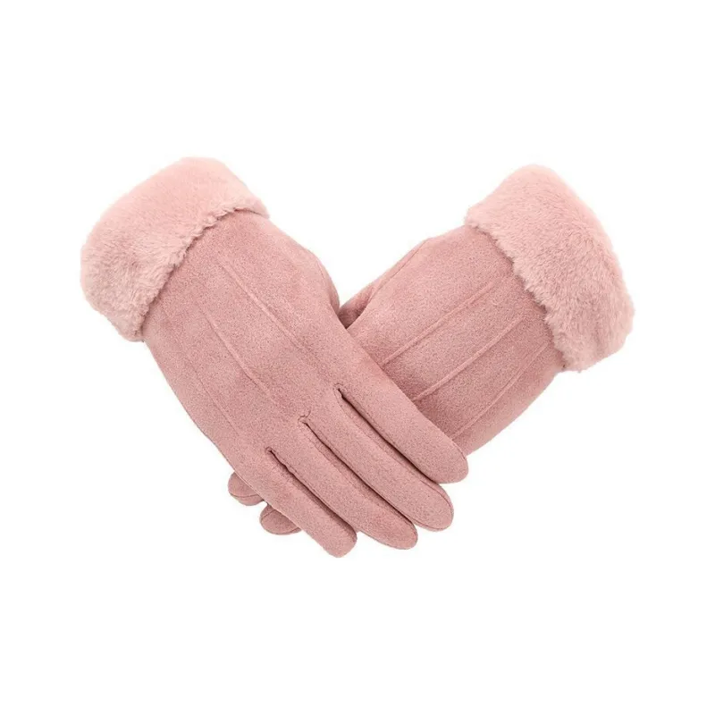 Mulinsen Suede Knit Gloves Unisex-0