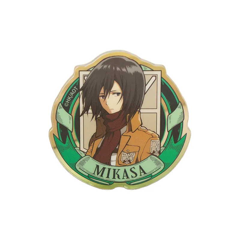 Nullset Levi Ackerman, Mikasa Ackerman, Eren Yeager, Eldwin Smith Attack On Titan Collection II Badge Badges-5