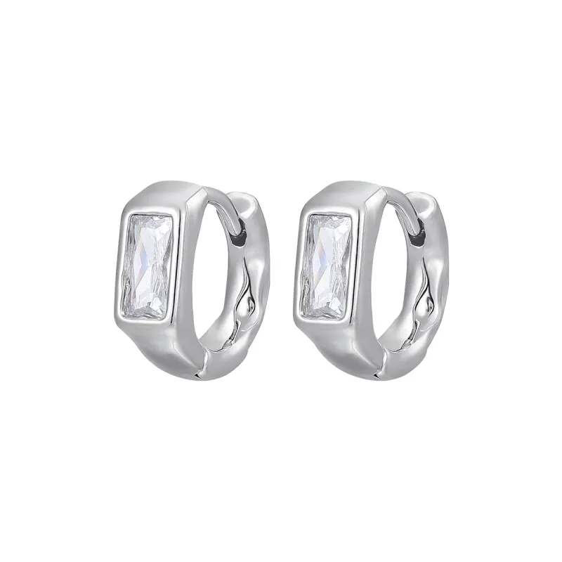 MISS XIA JWY S925 Silver Stud Earrings Unisex-0