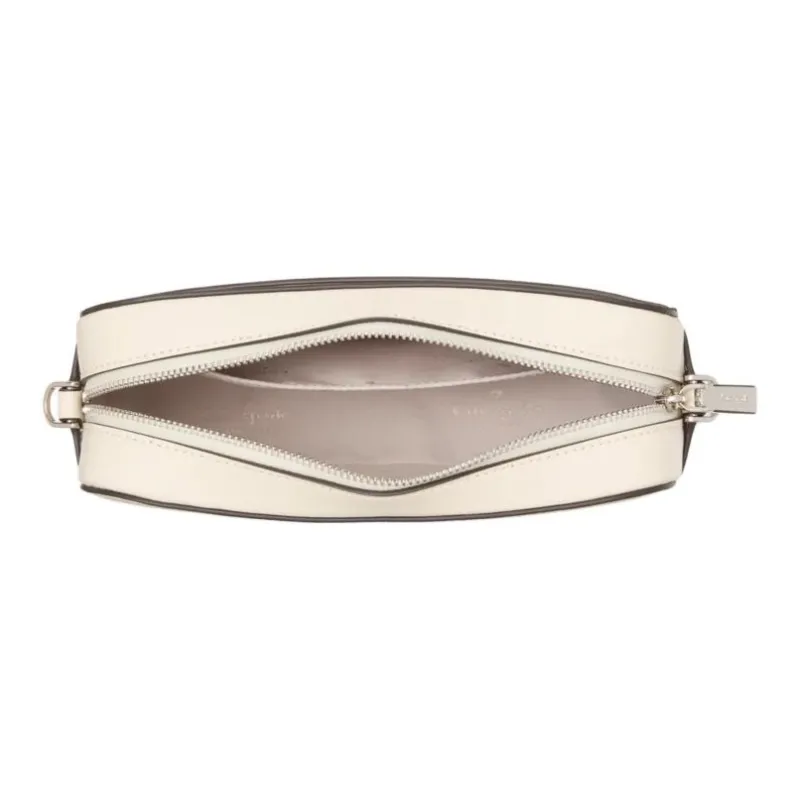 Kate Spade Saffiano Leather Crossbody Bag Shoulder Bag Mini Women's Protein Cream-3