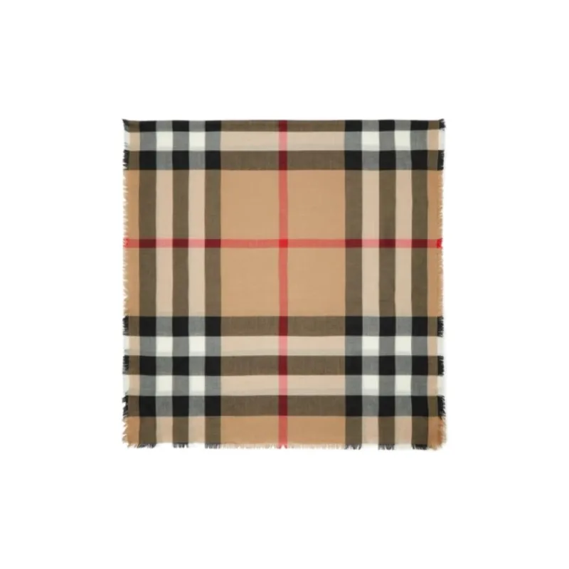 Burberry Striped Intarsia Fringed Scarf-2