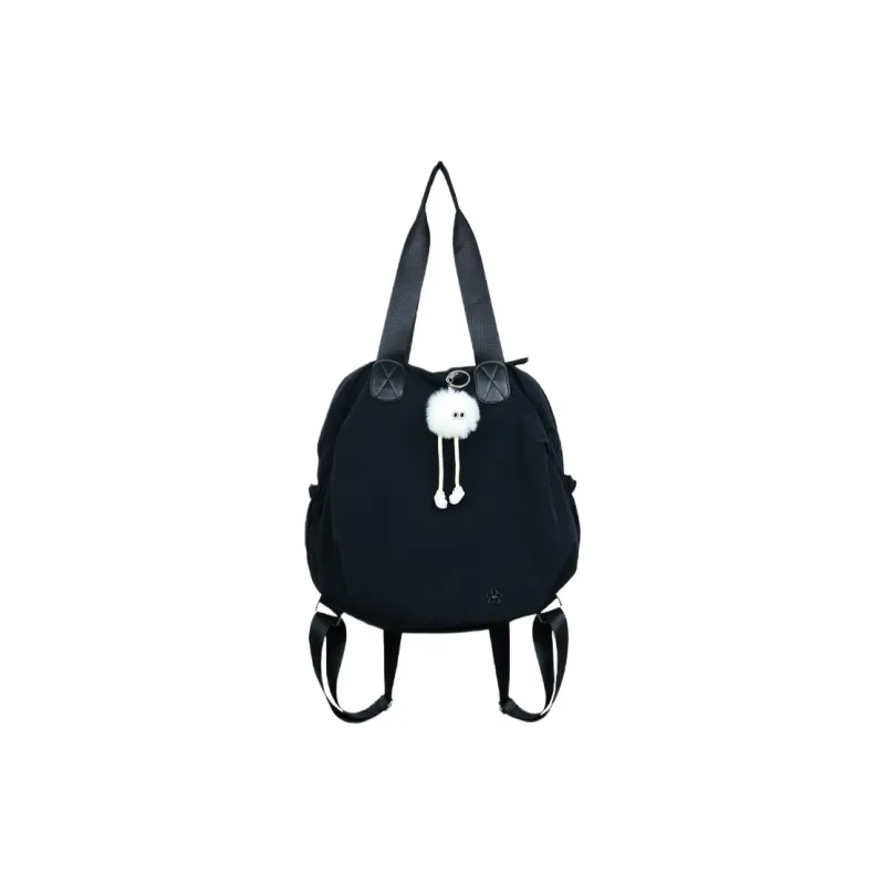 GOX Nylon Fabric One Shoulder Portable Backpack Regular Unisex Apricot/Black/Green-5