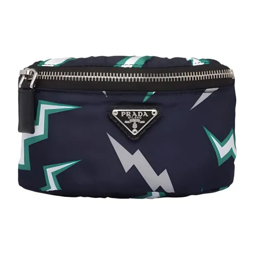 PRADA Nylon Wrist Bag Men's Black