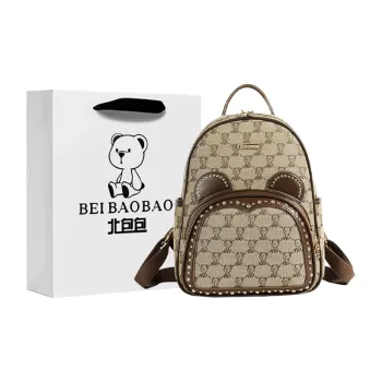 North Pack Canvas Backpack Women's Gray/Khaki