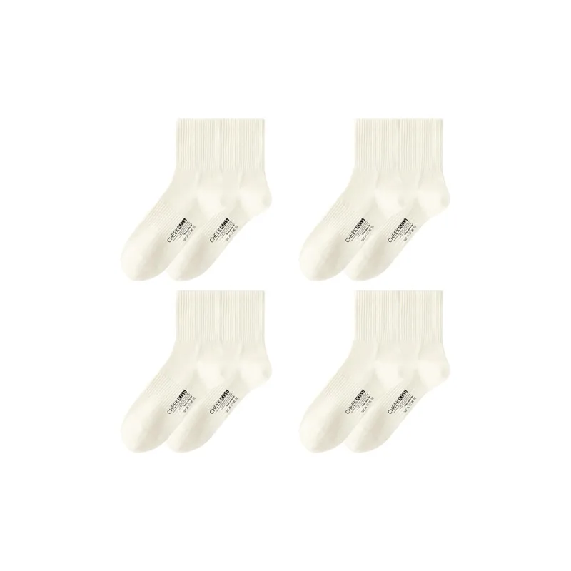 Cheekkiss Mid Calf Socks Women's 4 Pack-0