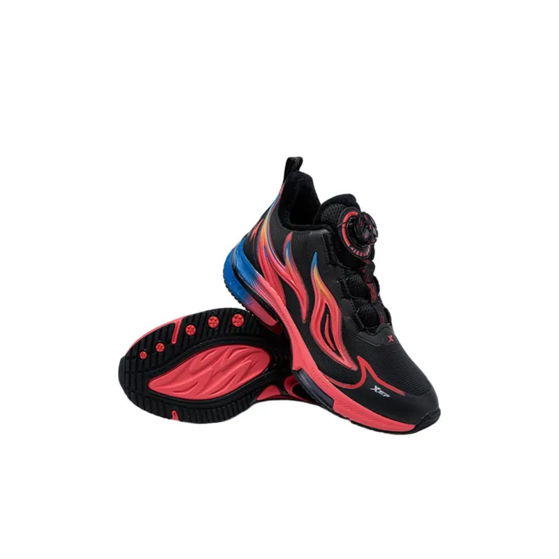 XTEP Anti-Kick Cushioning Low-Top Kids Lifestyle Shoes Red Black Kids'-4