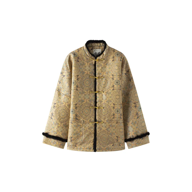 XUANSHENG Puffer Jacket Men's Yellow-5