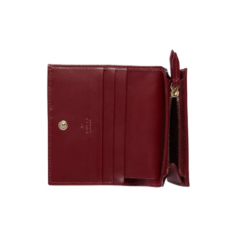 GUCCI Coated Fabric Wallet Mini Women's Pink & White & Brown-3